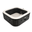 Spa gonflable 6 places Ardoise | Carré | Effet pierres grises | INTEX