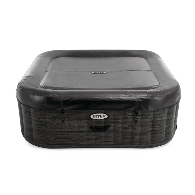 Spa gonflable 6 places Ardoise | Carré | Effet pierres grises | INTEX